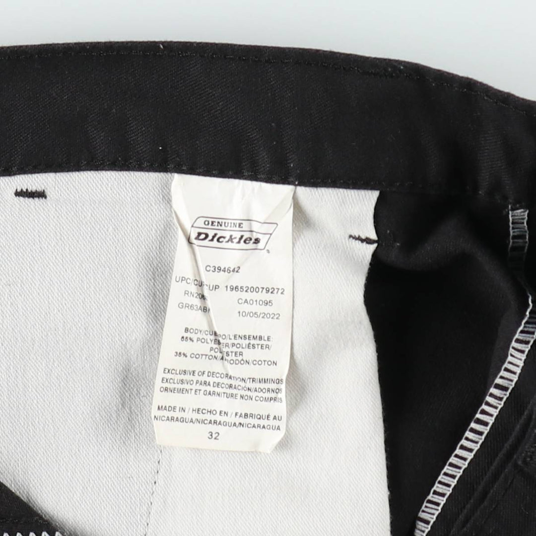 Dickies Work Shorts, Half Pants, Men's, W34 equivalent polyester black type Vintage Second Hand