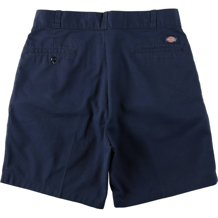 Dickies 2-Pleat Work Shorts, Men's Size W34 (approx.) unclear navy blue type Vintage Second Hand