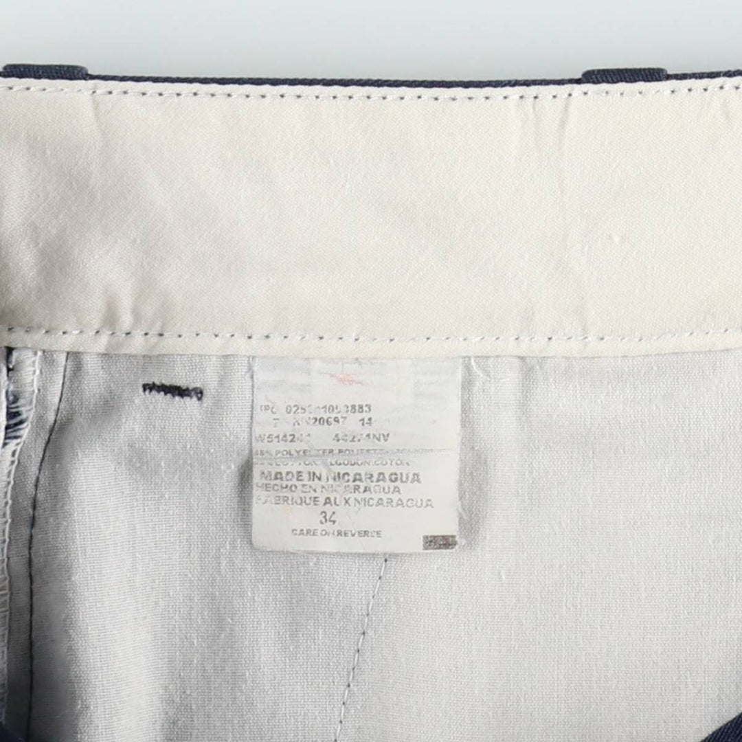 Dickies 2-Pleat Work Shorts, Men's Size W34 (approx.) unclear navy blue type Vintage Second Hand