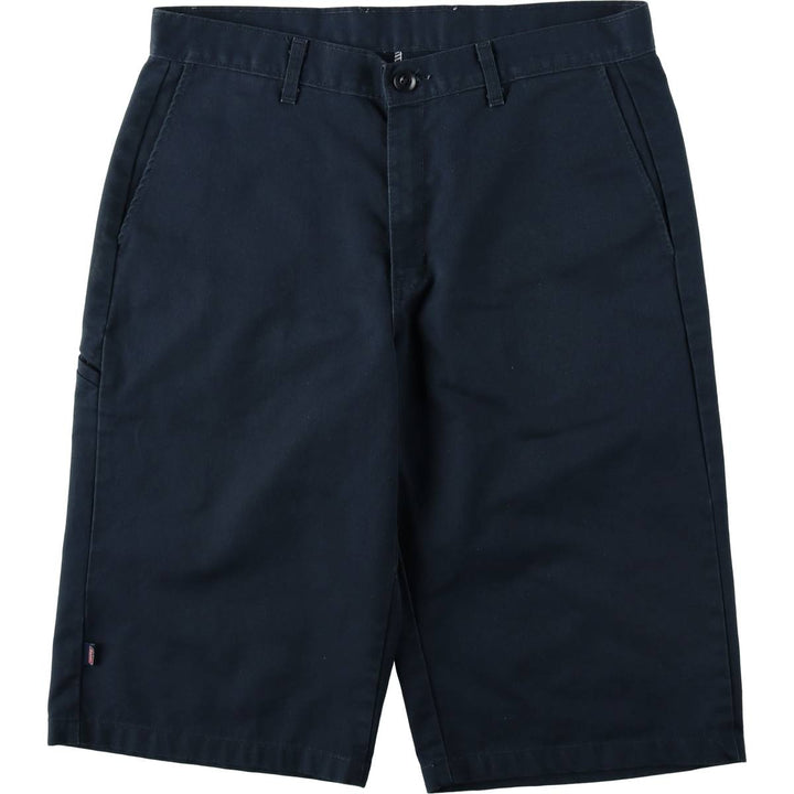 Dickies Work Shorts, Half Pants, Men's, W35 equivalent polyester navy blue type Vintage Second Hand
