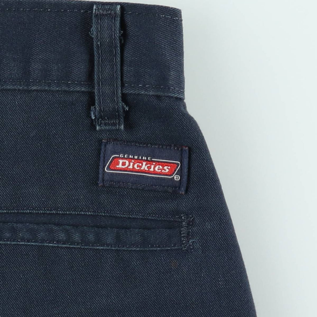 Dickies Work Shorts, Half Pants, Men's, W35 equivalent polyester navy blue type Vintage Second Hand