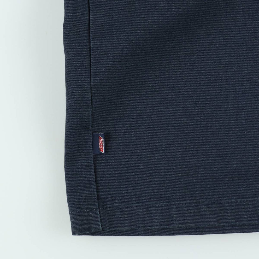 Dickies Work Shorts, Half Pants, Men's, W35 equivalent polyester navy blue type Vintage Second Hand