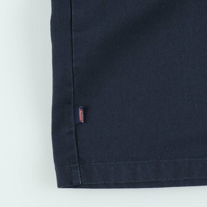 Dickies Work Shorts, Half Pants, Men's, W35 equivalent polyester navy blue type Vintage Second Hand