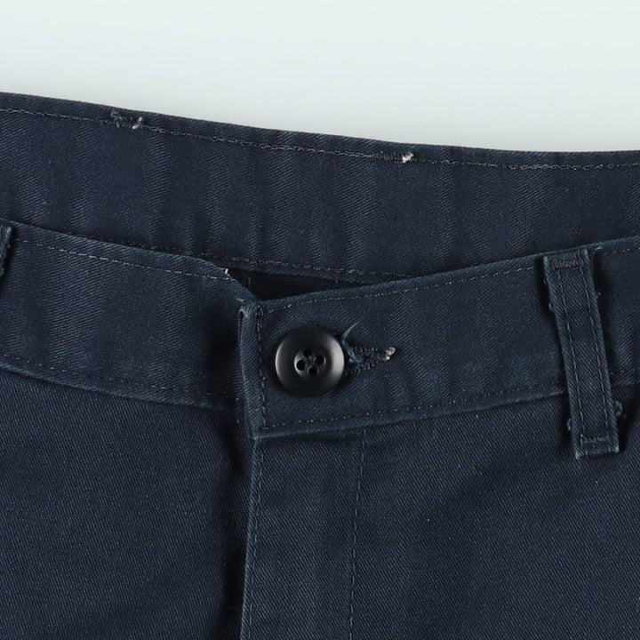 Dickies Work Shorts, Half Pants, Men's, W35 equivalent polyester navy blue type Vintage Second Hand