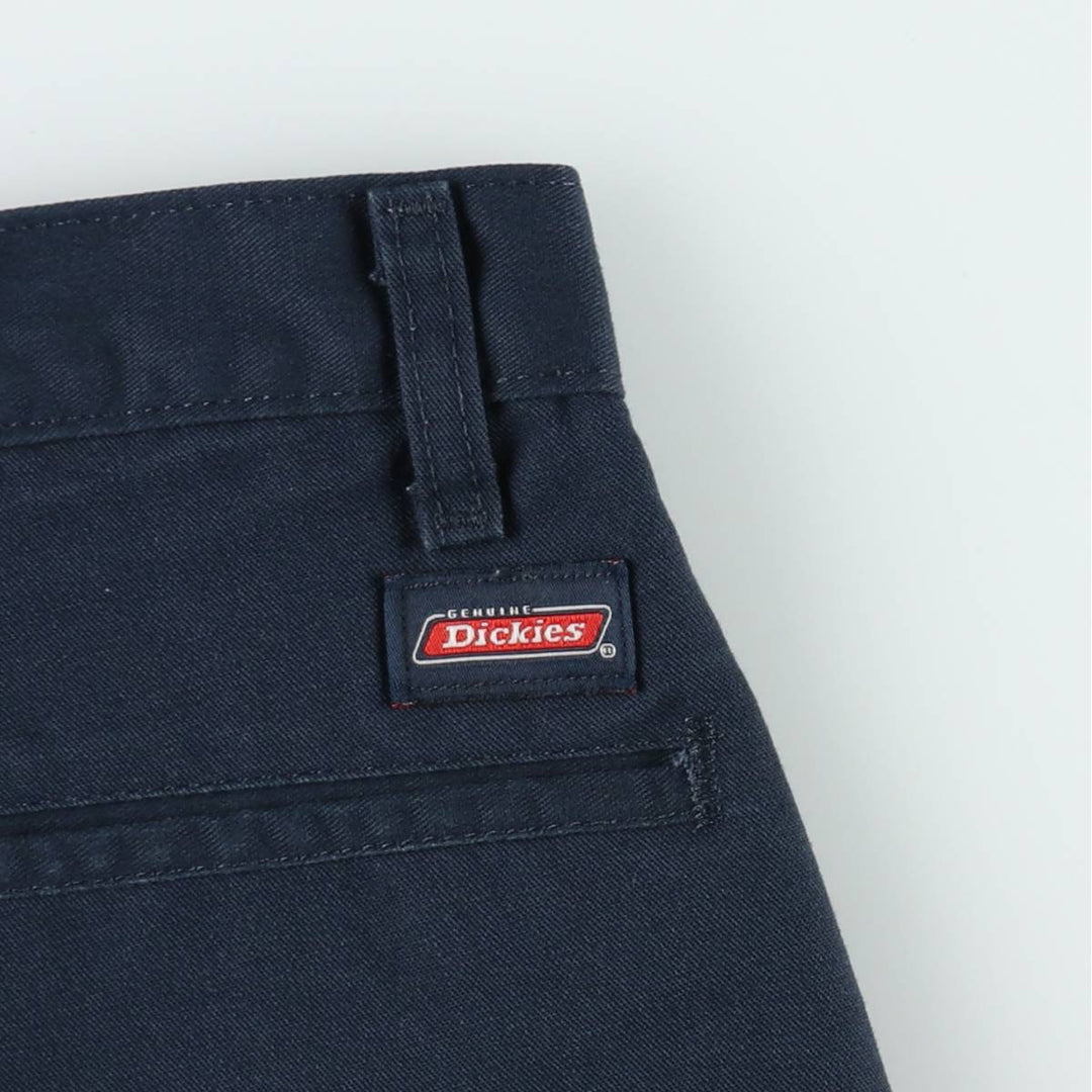Dickies Work Shorts, Half Pants, Men's, W35 equivalent polyester navy blue type Vintage Second Hand