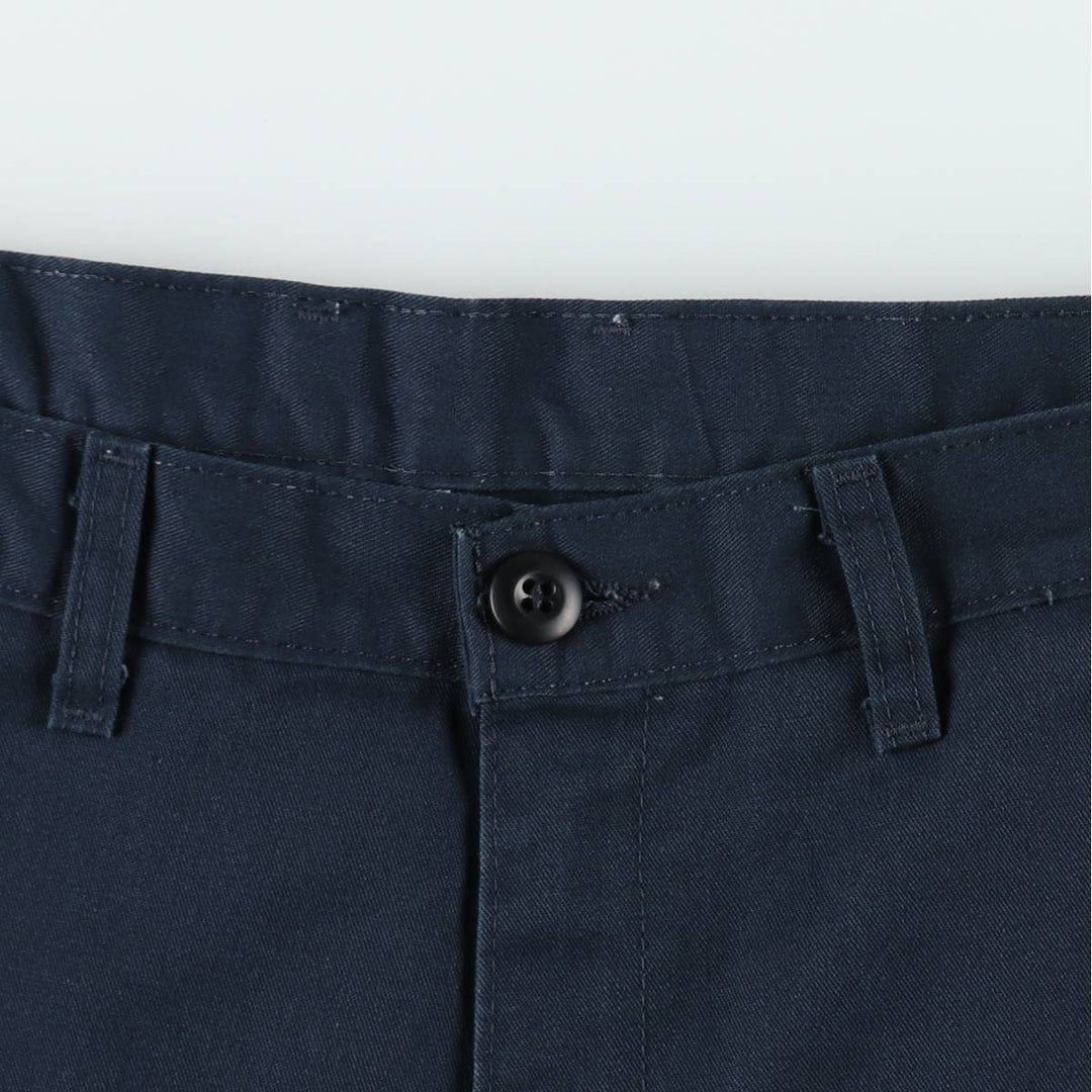 Dickies Work Shorts, Half Pants, Men's, W35 equivalent polyester navy blue type Vintage Second Hand