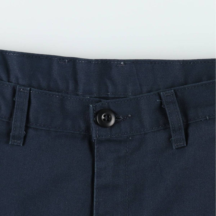 Dickies Work Shorts, Half Pants, Men's, W35 equivalent polyester navy blue type Vintage Second Hand