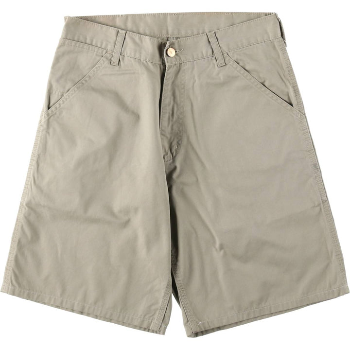 Carhartt work shorts, men's size W30 (approx.) cotton Beige type Vintage Second Hand