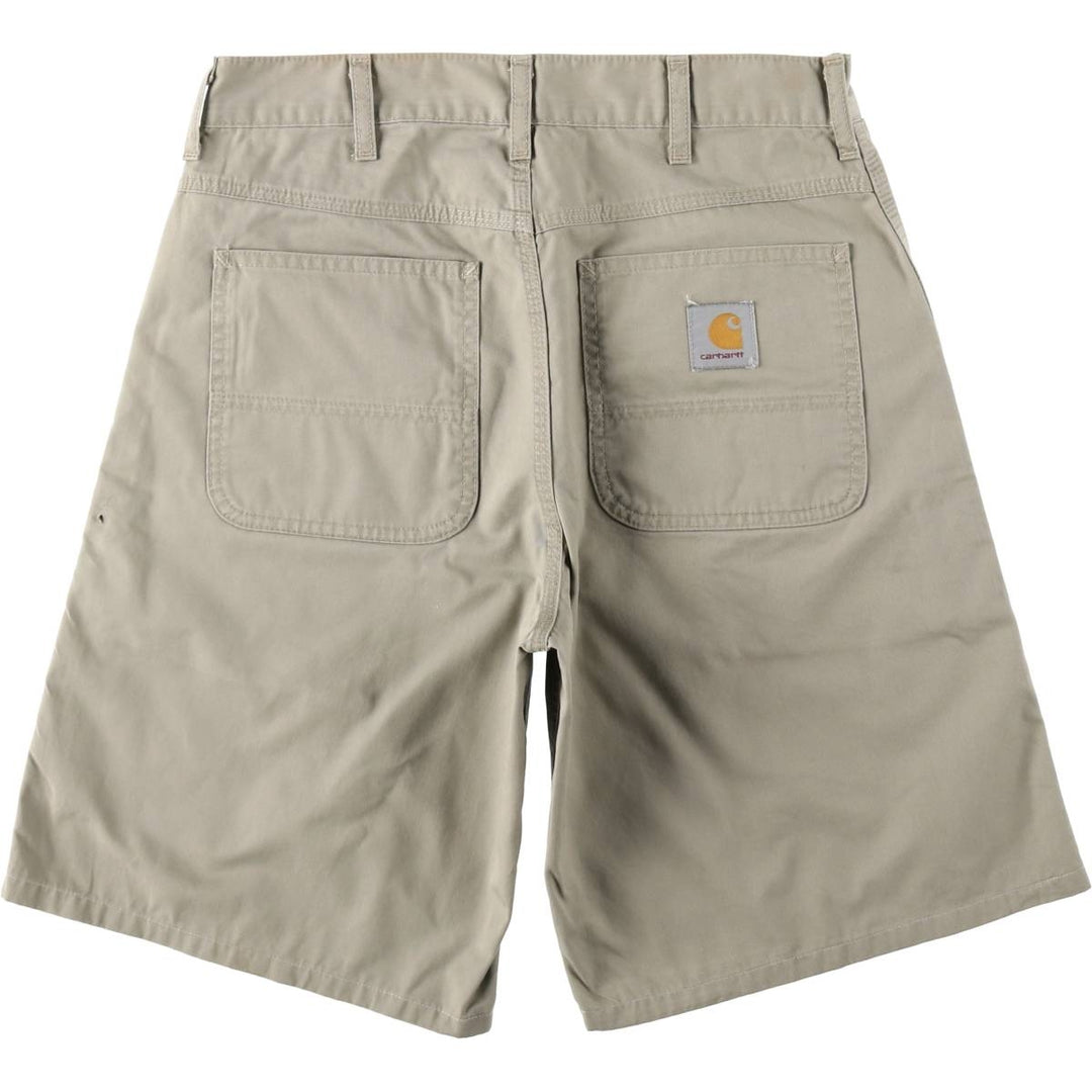 Carhartt work shorts, men's size W30 (approx.) cotton Beige type Vintage Second Hand