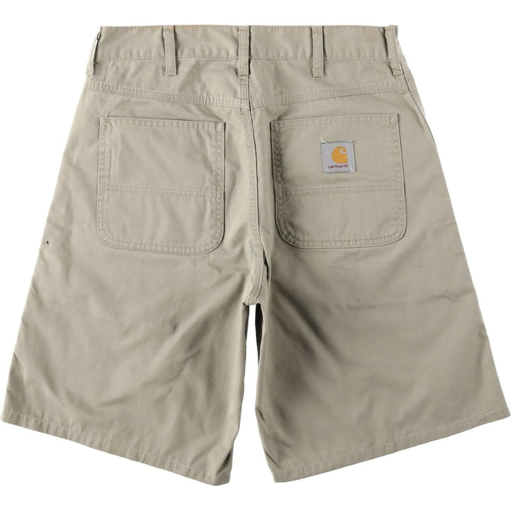 Carhartt work shorts, men's size W30 (approx.) cotton Beige type Vintage Second Hand