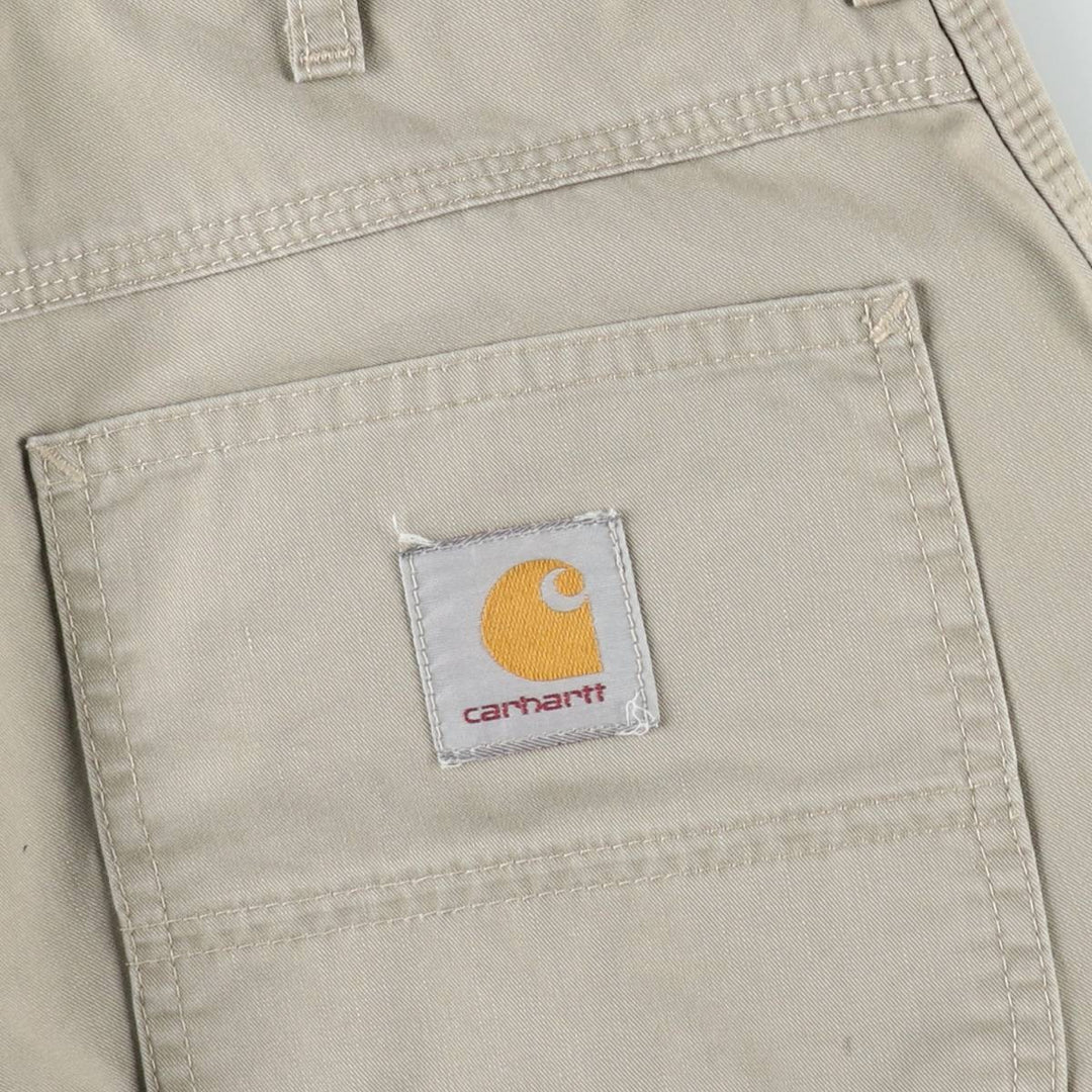 Carhartt work shorts, men's size W30 (approx.) cotton Beige type Vintage Second Hand