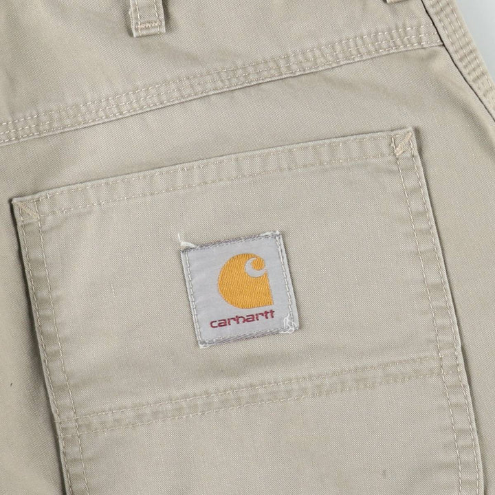 Carhartt work shorts, men's size W30 (approx.) cotton Beige type Vintage Second Hand