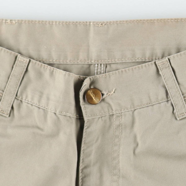 Carhartt work shorts, men's size W30 (approx.) cotton Beige type Vintage Second Hand