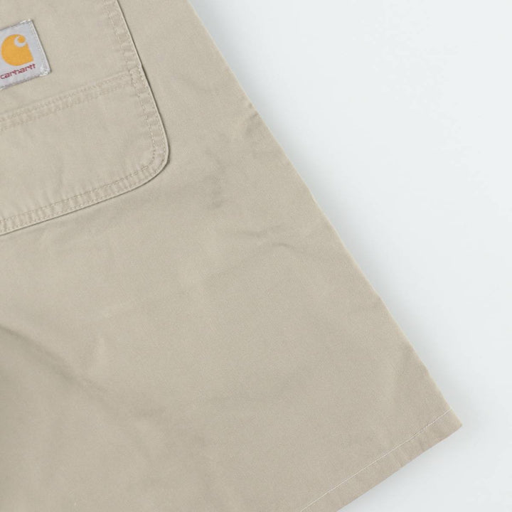 Carhartt work shorts, men's size W30 (approx.) cotton Beige type Vintage Second Hand