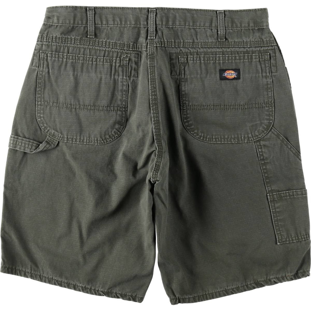 Dickies Ripstop Painter Shorts, Men's Size W34 (approx.) cotton Khaki type Vintage Second Hand