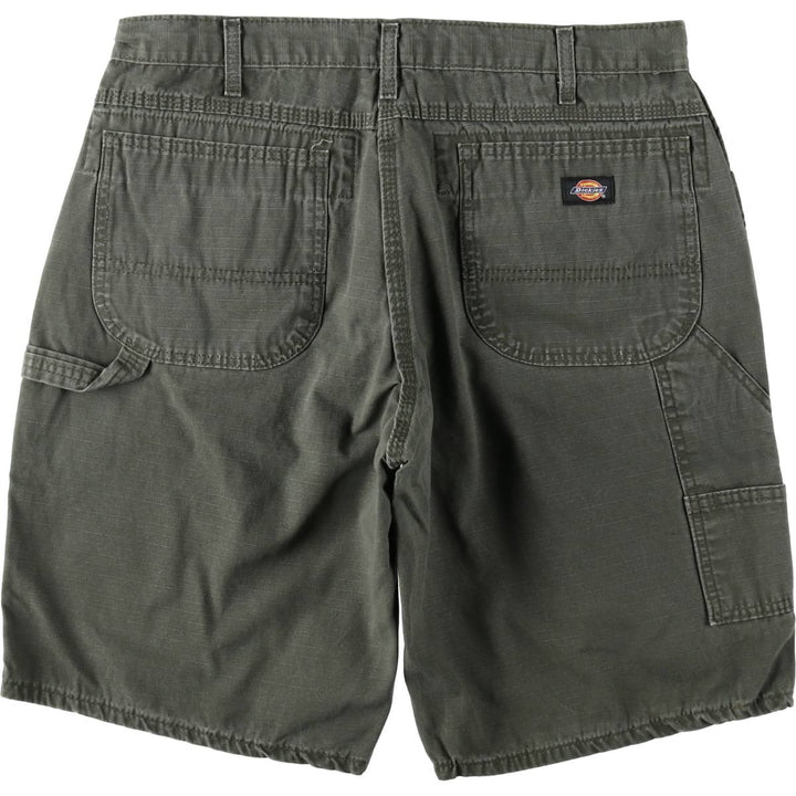 Dickies Ripstop Painter Shorts, Men's Size W34 (approx.) cotton Khaki type Vintage Second Hand