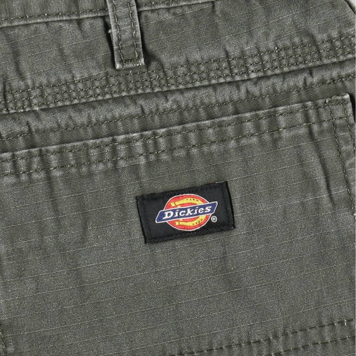 Dickies Ripstop Painter Shorts, Men's Size W34 (approx.) cotton Khaki type Vintage Second Hand