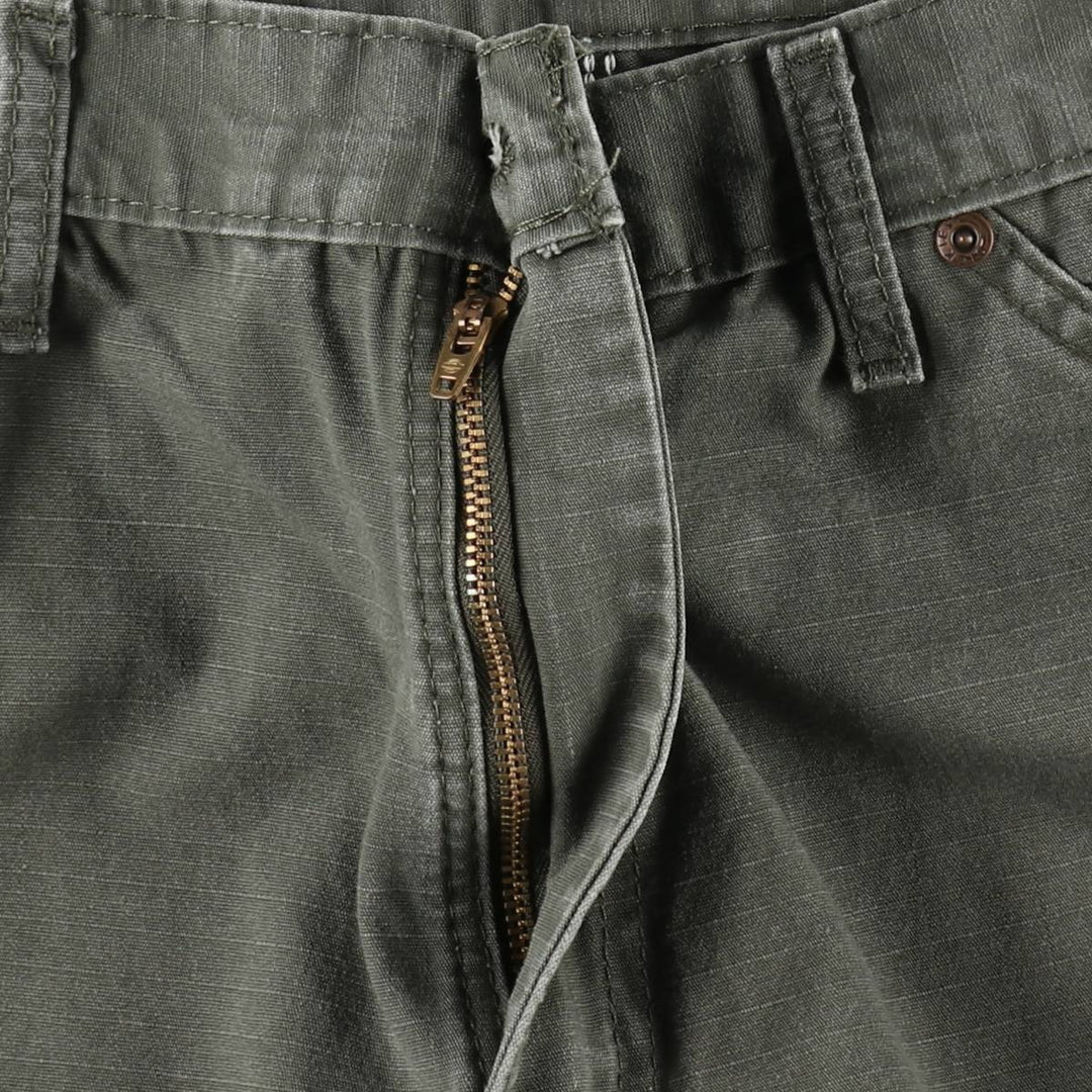 Dickies Ripstop Painter Shorts, Men's Size W34 (approx.) cotton Khaki type Vintage Second Hand