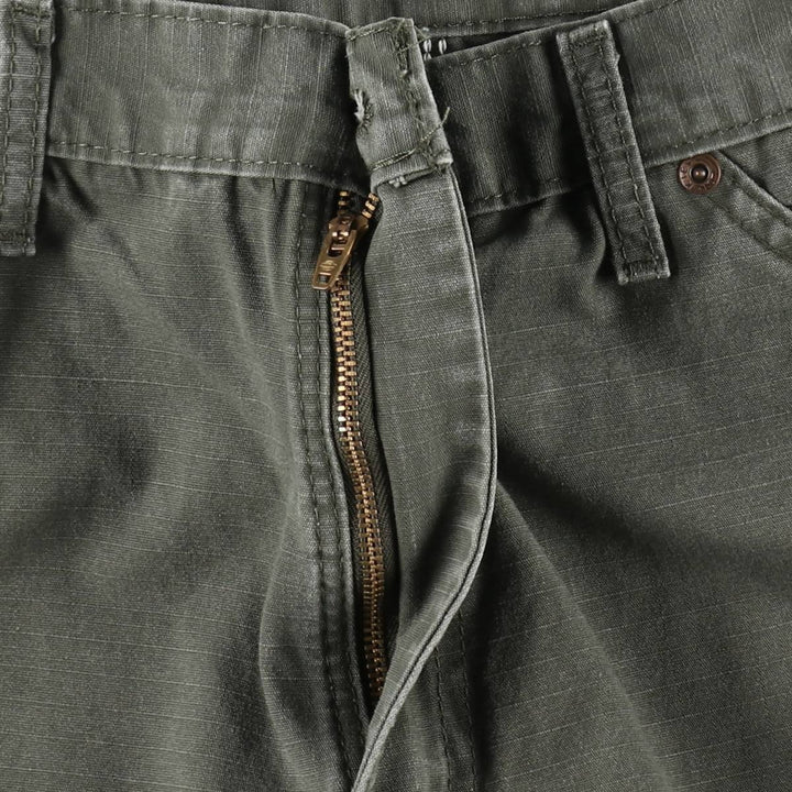 Dickies Ripstop Painter Shorts, Men's Size W34 (approx.) cotton Khaki type Vintage Second Hand