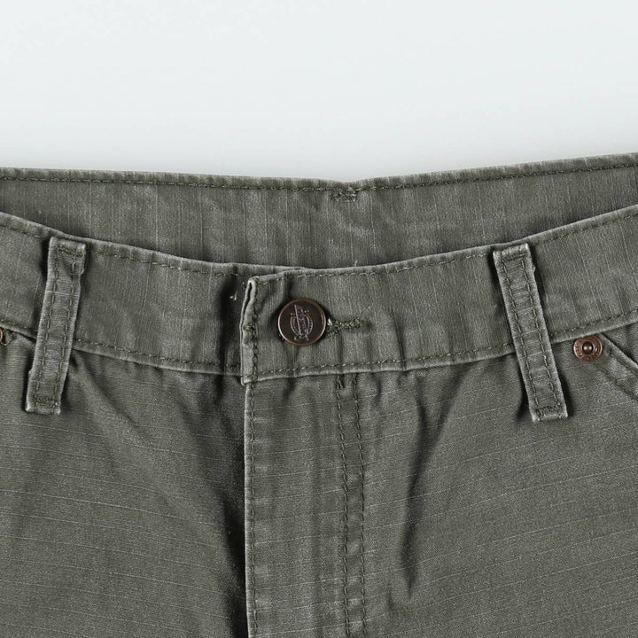 Dickies Ripstop Painter Shorts, Men's Size W34 (approx.) cotton Khaki type Vintage Second Hand