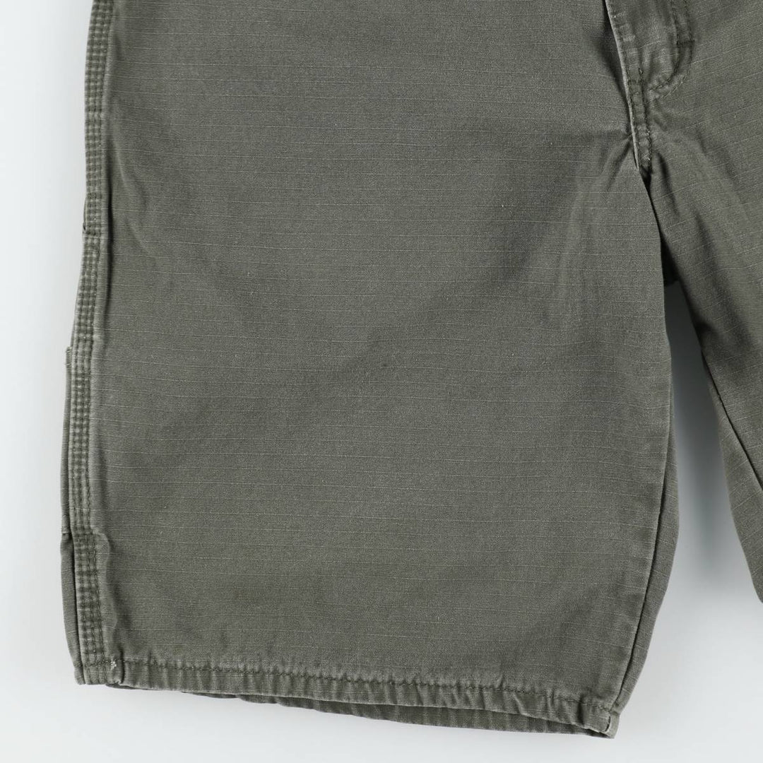 Dickies Ripstop Painter Shorts, Men's Size W34 (approx.) cotton Khaki type Vintage Second Hand