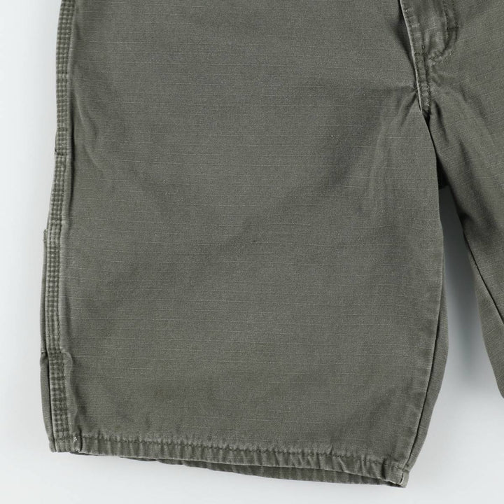 Dickies Ripstop Painter Shorts, Men's Size W34 (approx.) cotton Khaki type Vintage Second Hand