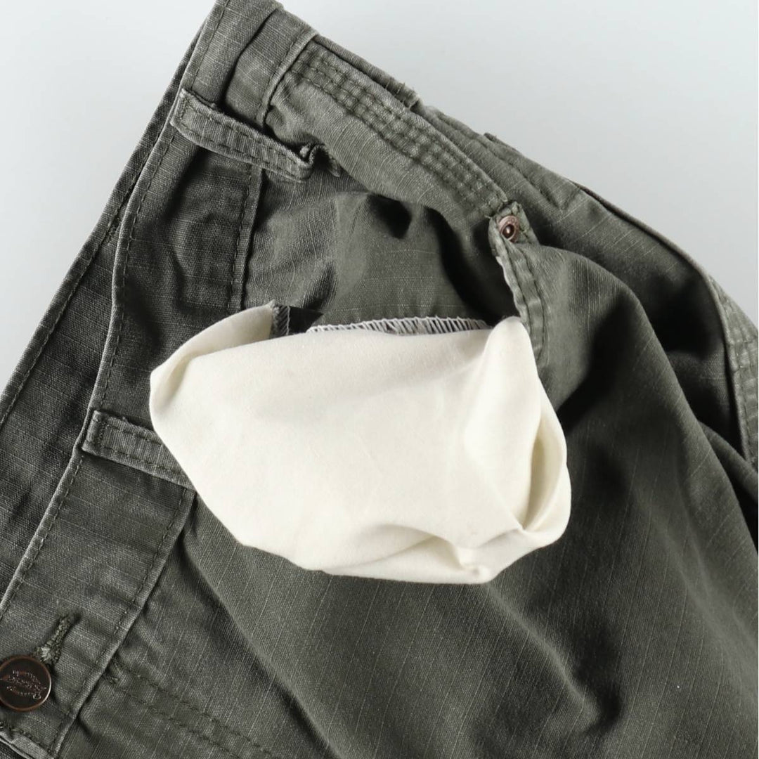 Dickies Ripstop Painter Shorts, Men's Size W34 (approx.) cotton Khaki type Vintage Second Hand