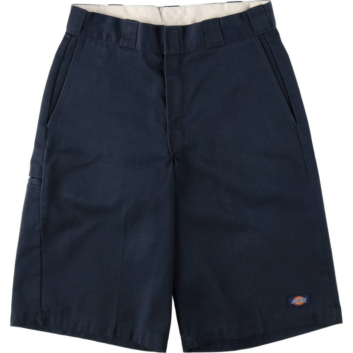 Dickies Work Shorts, Half Pants, Men's, W30 equivalent polyester navy blue type Vintage Second Hand