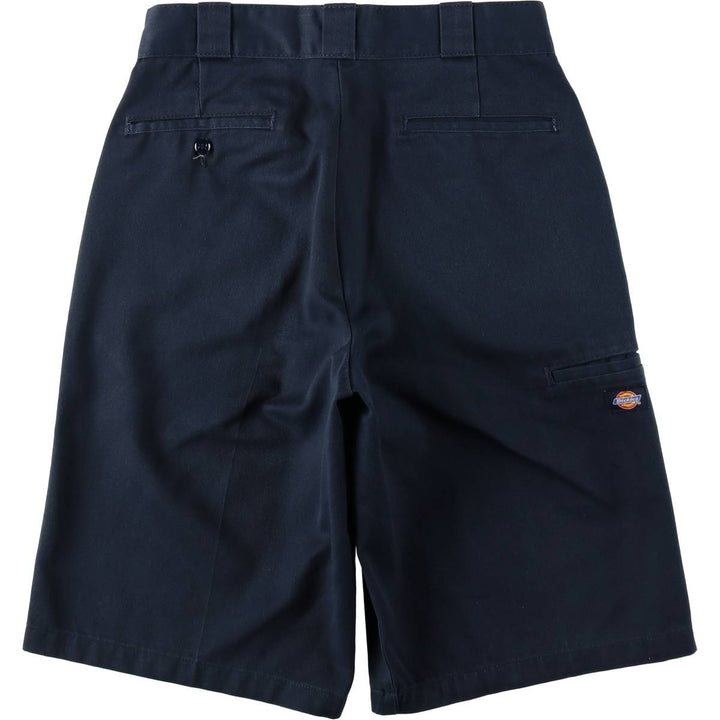 Dickies Work Shorts, Half Pants, Men's, W30 equivalent polyester navy blue type Vintage Second Hand