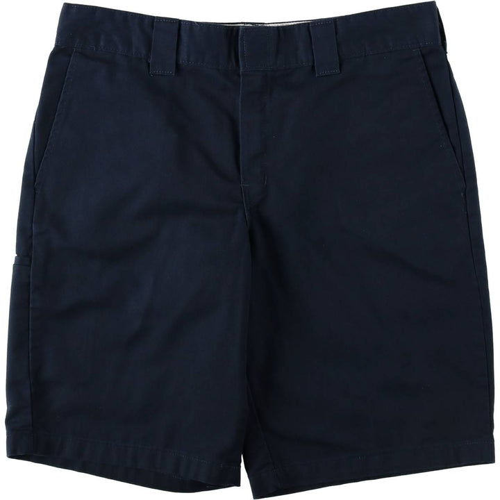 Dickies Relaxed Fit Work Shorts, Half Pants, Men's, W35 equivalent polyester navy blue type Vintage Second Hand