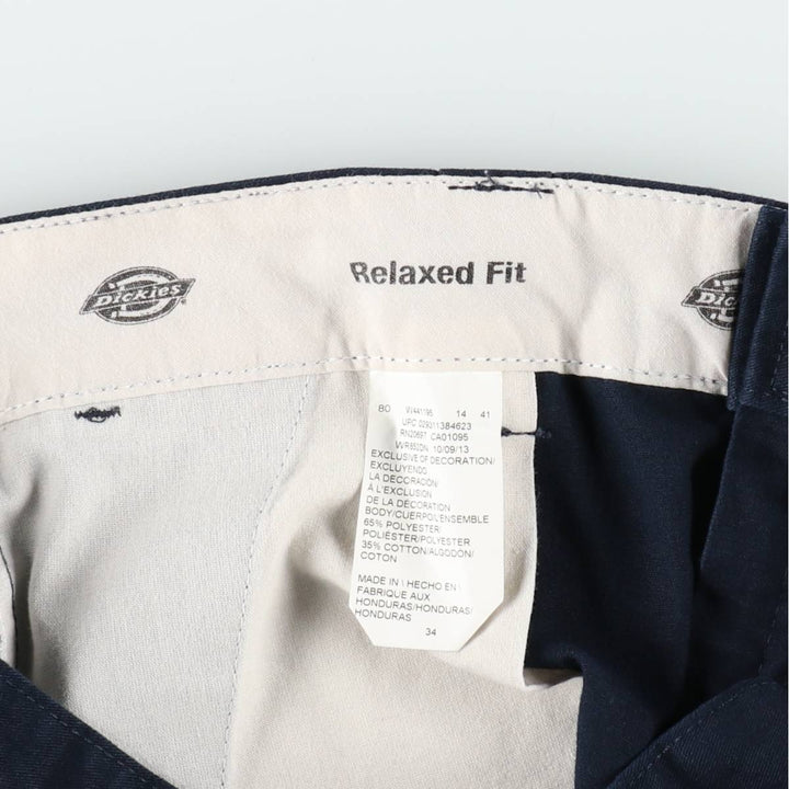 Dickies Relaxed Fit Work Shorts, Half Pants, Men's, W35 equivalent polyester navy blue type Vintage Second Hand