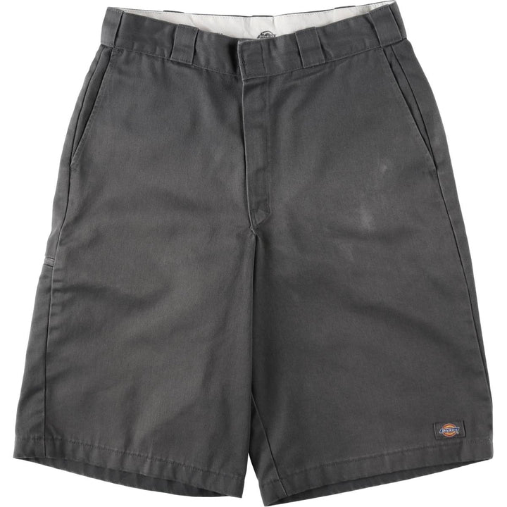 Dickies Loose Fit Work Shorts, Half Pants, Men's, W31 equivalent polyester gray type Vintage Second Hand