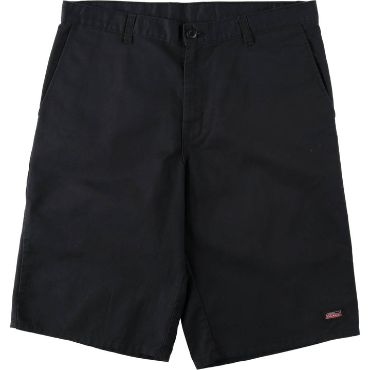 Dickies Work Shorts, Half Pants, Men's, W37 equivalent polyester black type Vintage Second Hand