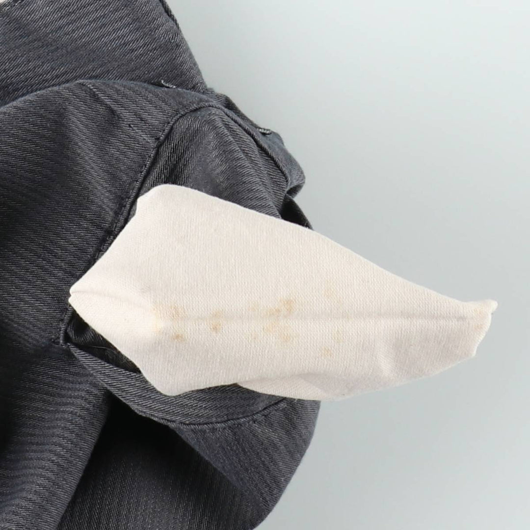 Dickies Regular Fit Stripe Pattern Work Shorts (Men's W31 equivalent) polyester gray type Vintage Second Hand