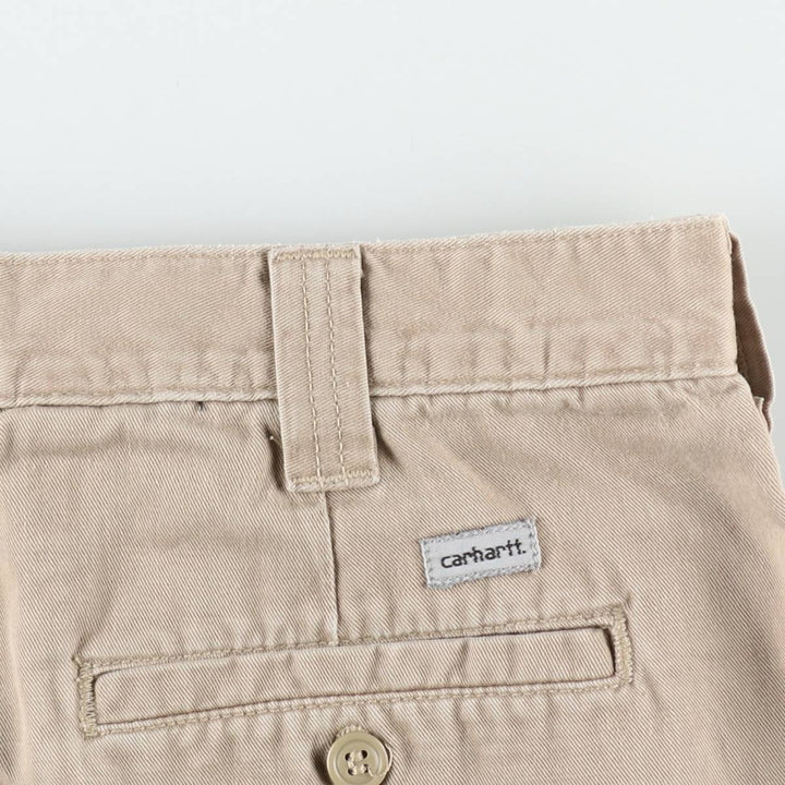 Carhartt work shorts, men's size W36 (approx.) cotton Beige type Vintage Second Hand