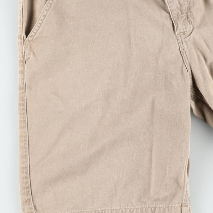 Carhartt work shorts, men's size W36 (approx.) cotton Beige type Vintage Second Hand