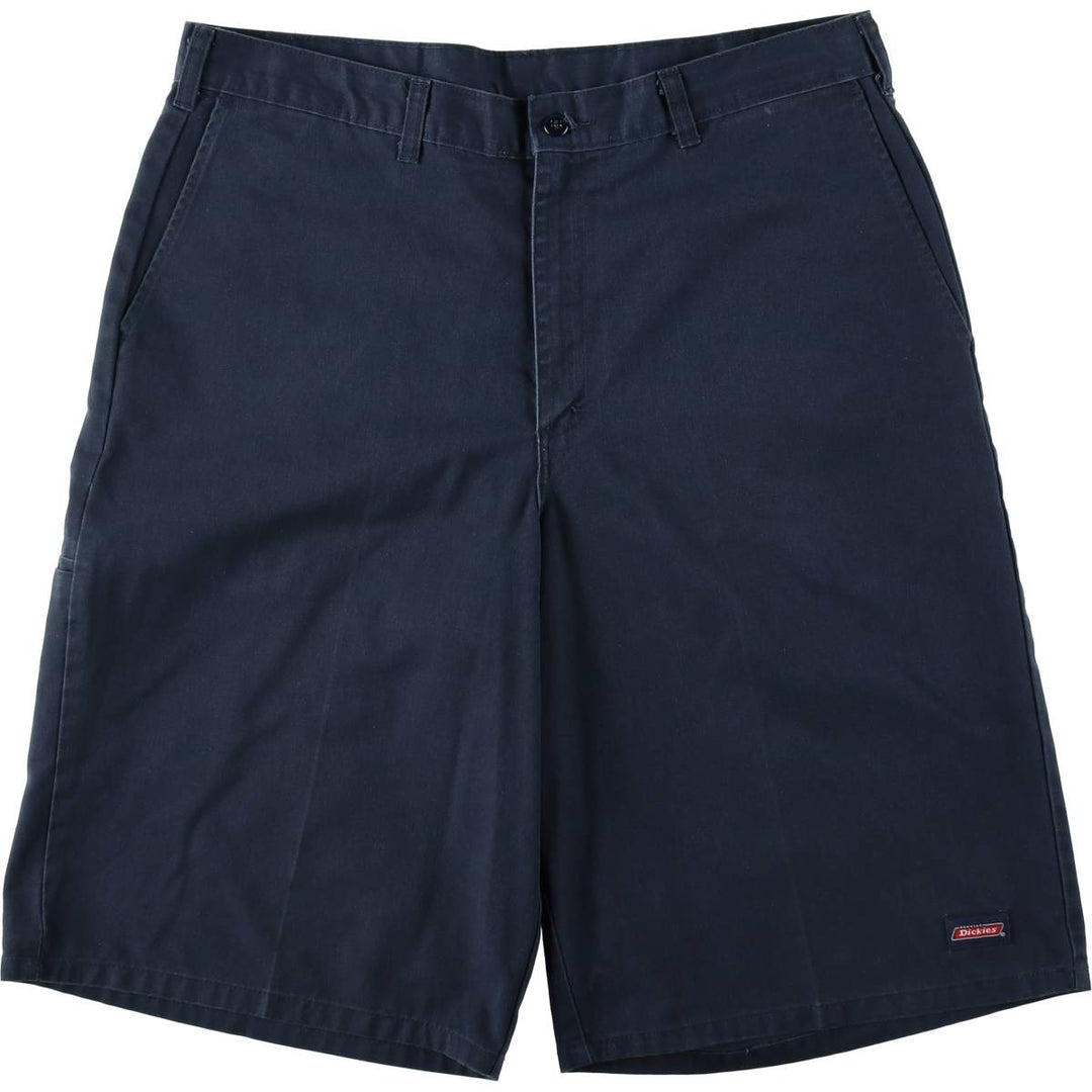 Dickies Work Shorts, Half Pants, Men's, W36 equivalent polyester navy blue type Vintage Second Hand