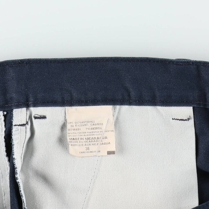 Dickies Work Shorts, Half Pants, Men's, W36 equivalent polyester navy blue type Vintage Second Hand