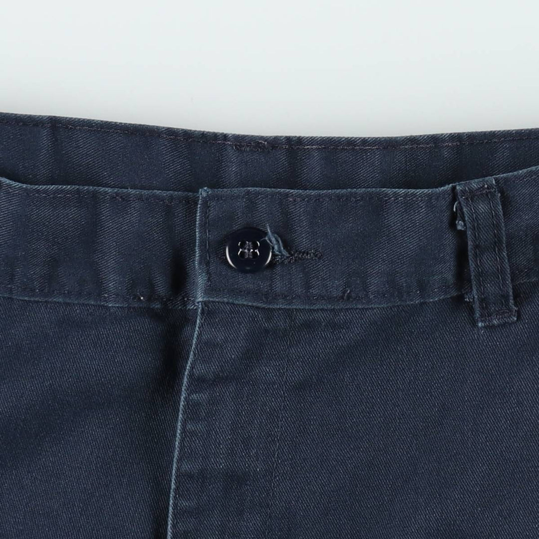 Dickies Work Shorts, Half Pants, Men's, W36 equivalent polyester navy blue type Vintage Second Hand