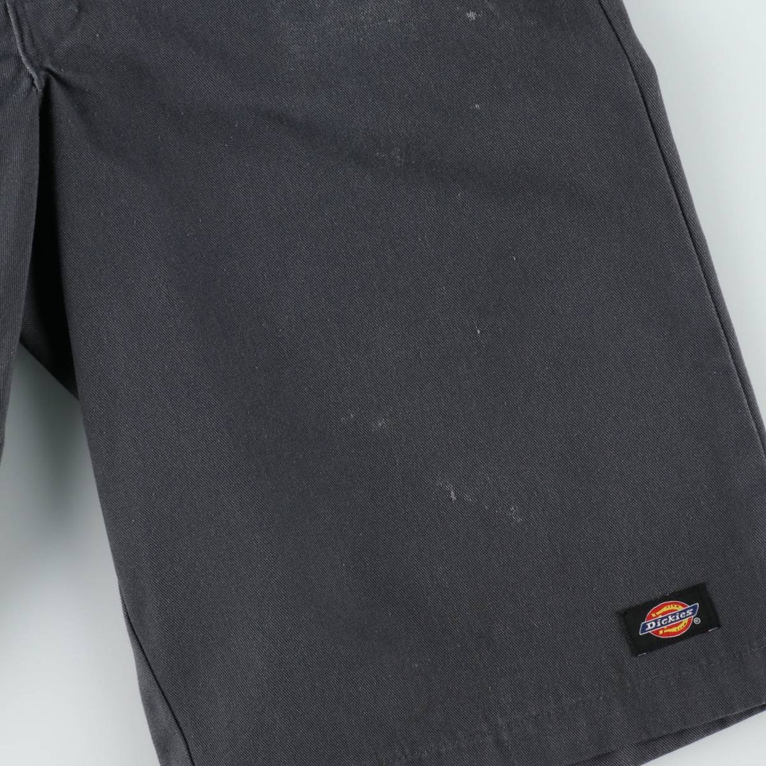 Dickies Loose Fit Work Shorts, Half Pants, Men's, W30 equivalent polyester Charcoal Vintage Second Hand
