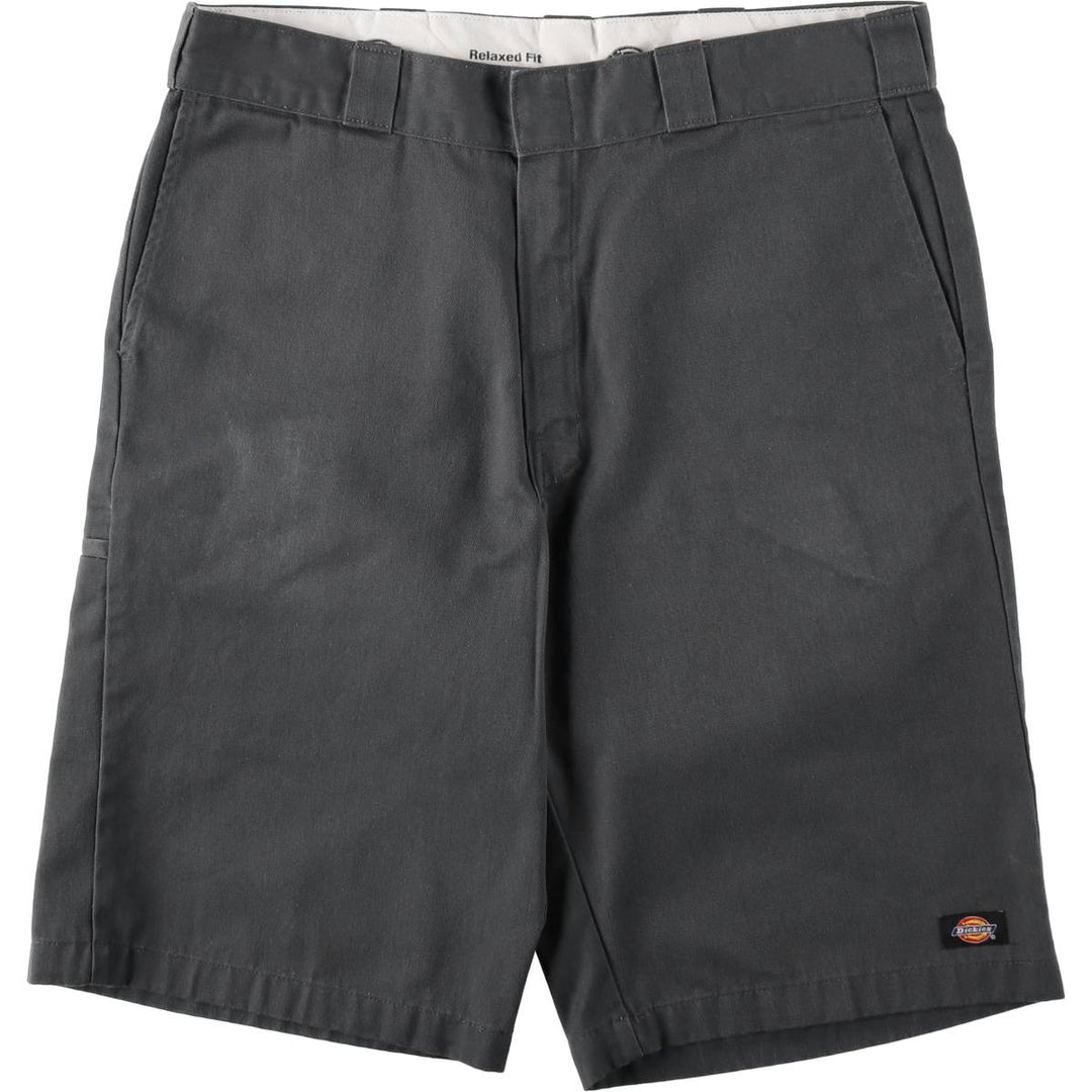 Dickies Relaxed Fit Work Shorts, Half Pants, Men's, W36 equivalent polyester gray type Vintage Second Hand