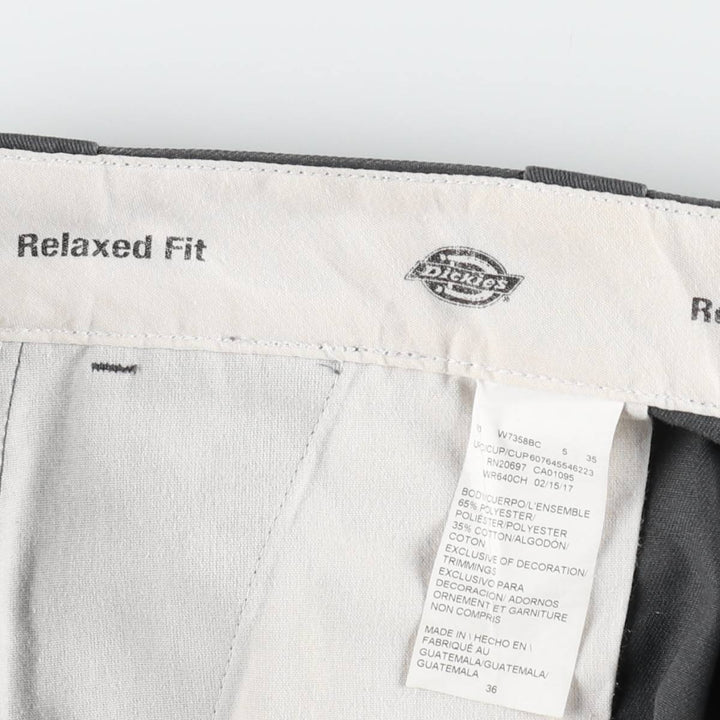 Dickies Relaxed Fit Work Shorts, Half Pants, Men's, W36 equivalent polyester gray type Vintage Second Hand