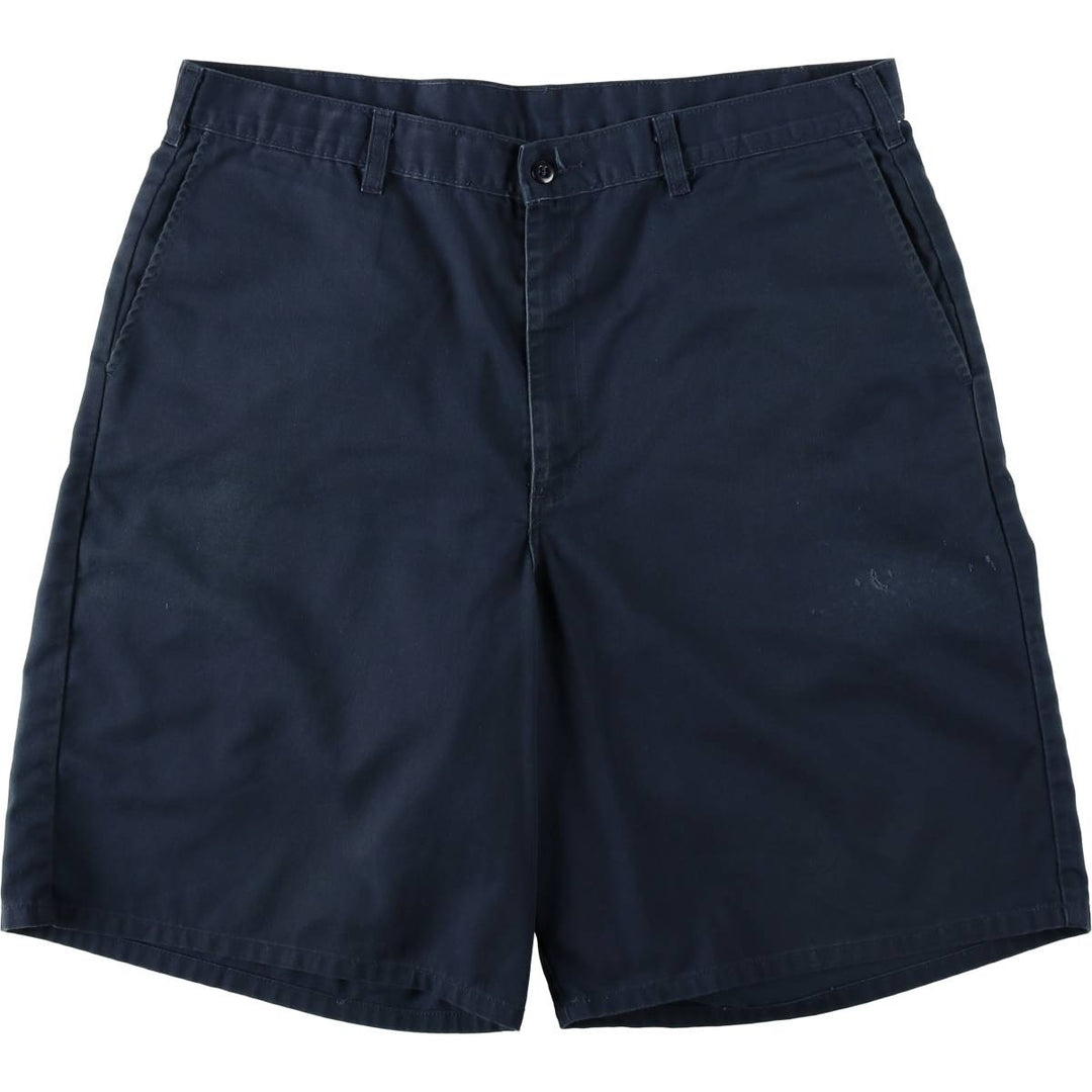 Dickies Work Shorts, Half Pants, Men's, W37 equivalent polyester navy blue type Vintage Second Hand