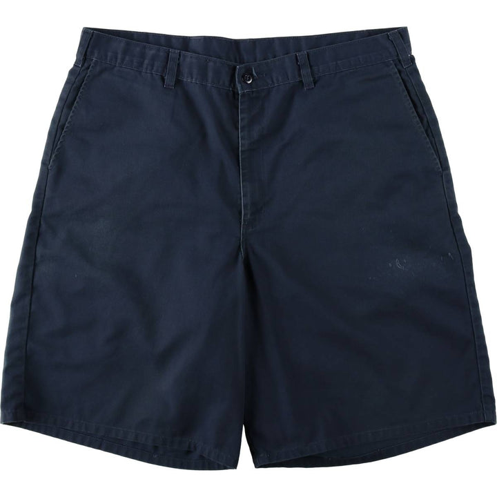 Dickies Work Shorts, Half Pants, Men's, W37 equivalent polyester navy blue type Vintage Second Hand