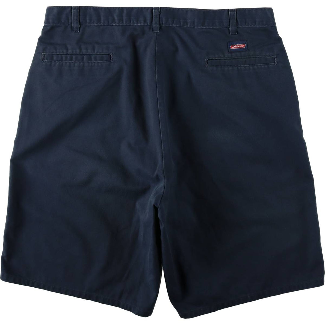 Dickies Work Shorts, Half Pants, Men's, W37 equivalent polyester navy blue type Vintage Second Hand
