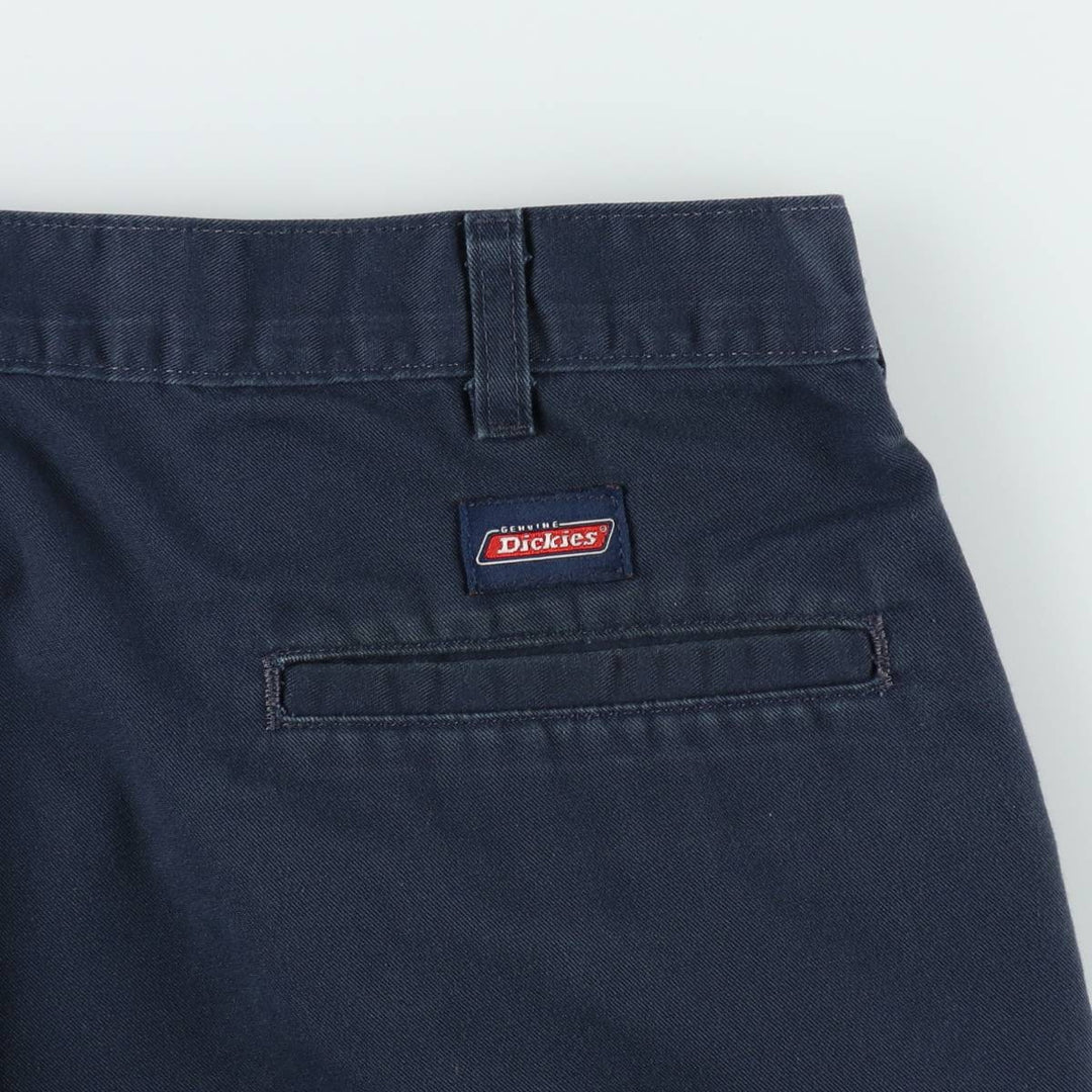 Dickies Work Shorts, Half Pants, Men's, W37 equivalent polyester navy blue type Vintage Second Hand