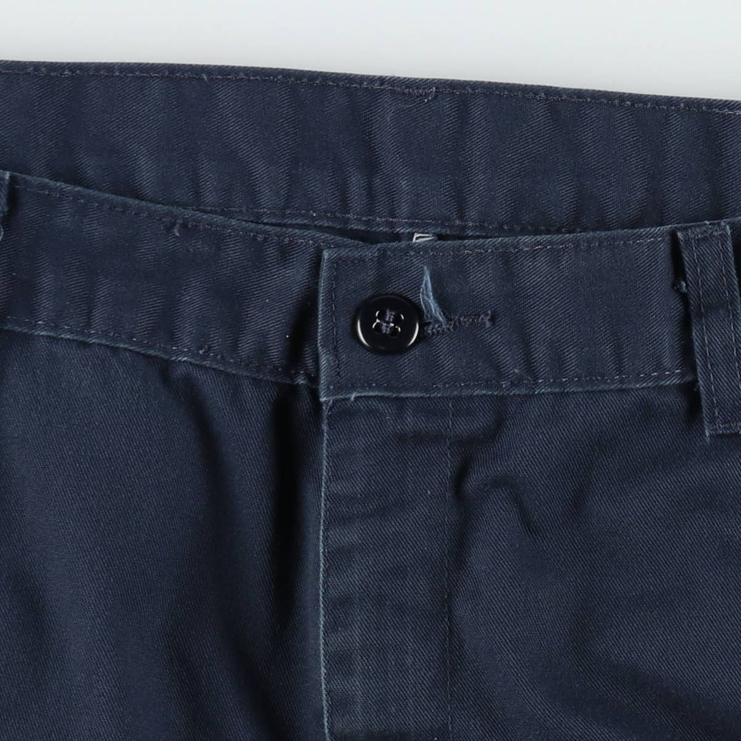 Dickies Work Shorts, Half Pants, Men's, W37 equivalent polyester navy blue type Vintage Second Hand