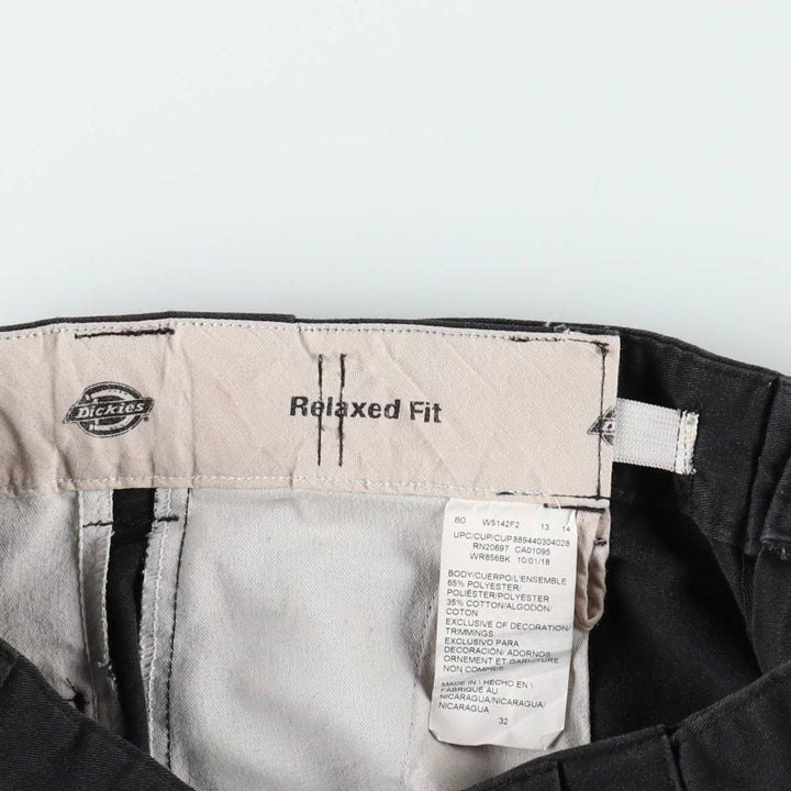 Dickies Relaxed Fit Work Shorts, Half Pants, Men's, W33 equivalent polyester black type Vintage Second Hand
