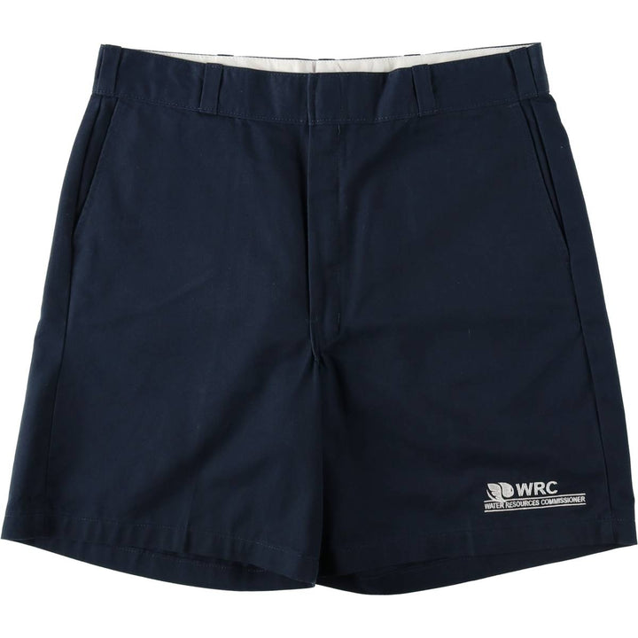 Dickies Relaxed Fit Work Shorts (Men's W36 equivalent) polyester navy blue type Vintage Second Hand
