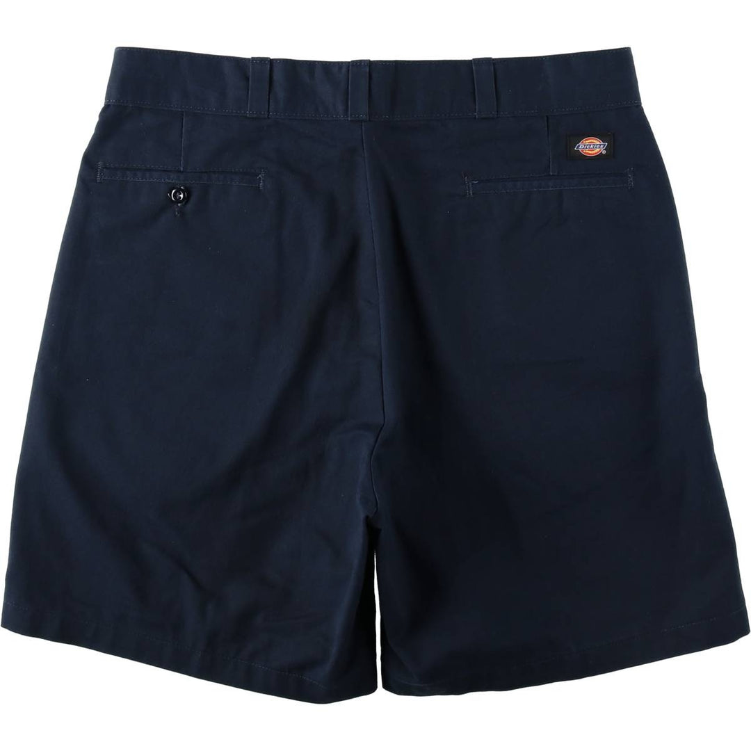 Dickies Relaxed Fit Work Shorts (Men's W36 equivalent) polyester navy blue type Vintage Second Hand